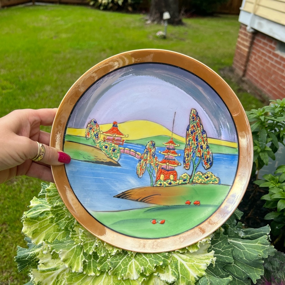 Vintage 1950’s Japanese Lusterware Plate